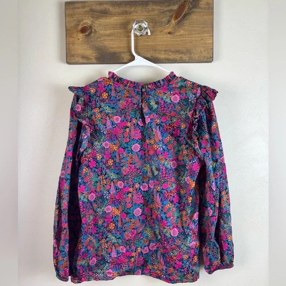 J Crew Small Flutter-sleeve top in Liberty of London Floral Ciara print blouse - Picture 7 of 13